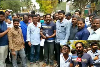 Protest from locals for demanding road repair