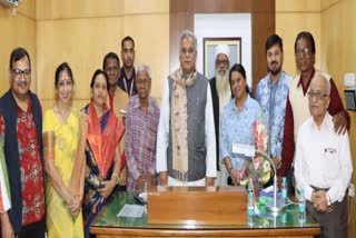 Padmashri honored people meet Chief Minister