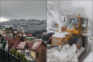 heavy snowfall in upper areas of shimla