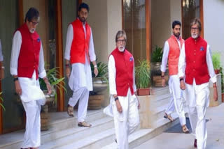 Amitabh Bachchan share picture with Abhishek,बिग बींसह अभिषेकचा खास लुक, Amitabh Bachchan news, Amitabh Bachchan upcoming film, Abhishek bachchan upcoming films