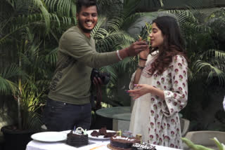 Janvhi Kapoor birthday celebration with media