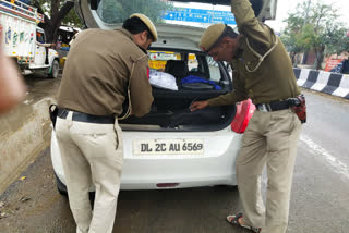 Tight checking by Delhi Police on border areas