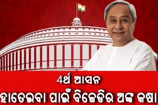 ରାଜ୍ୟସଭା ଚତୁର୍ଥ ସିଟ, ସଂଖ୍ୟା ନଥିଲେ ବି ହାତେଇବାକୁ ବିଜେଡି ଚଳାଇଛି ଯୋଜନା