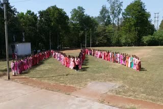 Female employees made the company's sign