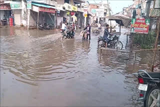 water logging after rain in palwal