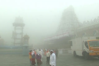 Thirumala Hill in the Snow