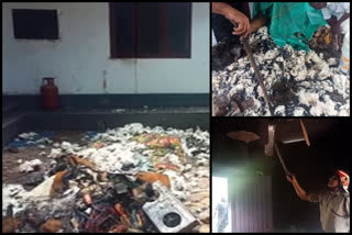 House Fire Kozhikode Nadapuram  കോഴിക്കോട്  ഷോർട്ട് സർക്യൂട്ടിൽ വീട് കത്തി  വീട് കത്തി നശിച്ചു