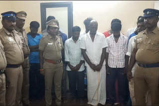 Eleven persons arrested for gambling near Chathanur Dam