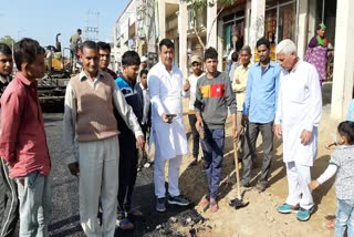 road construction work stopped bhiwani