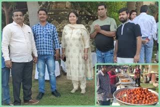 BJP leader Kusum Khatri organized Thanks banquet to her supporters in Mehrauli