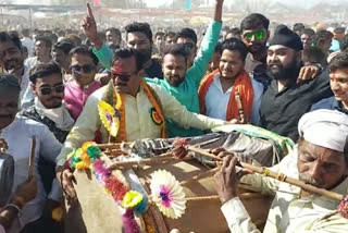 MP Gajendra Patel, collector arrived to enjoy Bhagoria festival in barwani