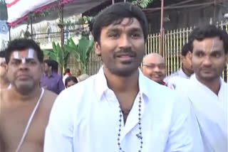 tamil actor dhanush visited tirumala temple