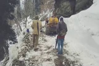 PWD engaged in restoring the sach pass route