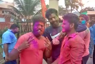 Holi celebration in chikmagalore