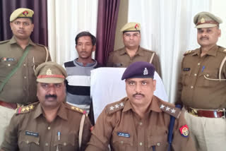 rogue who shot at the shopkeeper arrested by the loni police ghaziabad