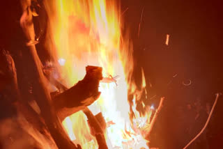 Holika Dahan in JNU