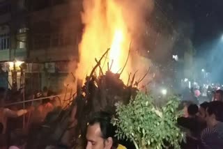 holika dahan in hazaribag