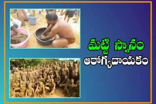 mud bath by patanjali yoga center in nizamabad