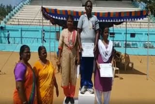 government staffs district level sports meet