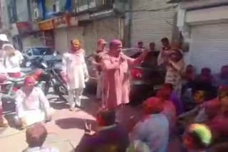 उदयपुर में कटारिया ने मनाई होली, Gulabchand Kataria celebrated Holi in Udaipur