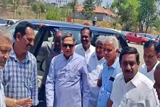 sm krishna visits mandya