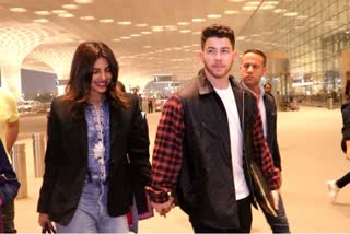 Priyanka and Nick were spotted at the airport