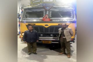 bilaspur police found stolen truck