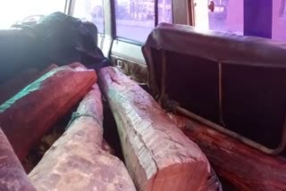 two tonnes of red wood seized by Selaiyur police