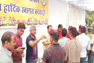 Bhopal police celebrated Holi after one day