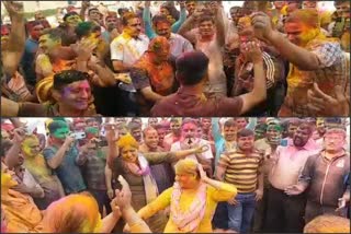 आयोजित हुई पुलिस होली, Police Holi organized