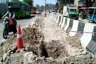 road excavation najafgarh