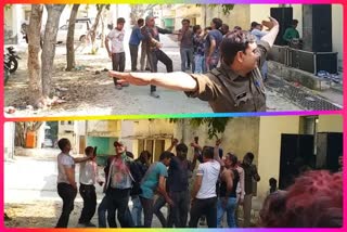 Noida Police celebrated Holi after one day in police stations in a fun way