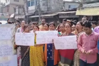 road blocked in Cooch Behar