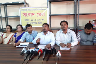 BTC tet Teachers pressmeet Chirang Assam etv bharat news