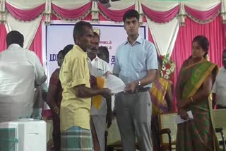 Thoothukudi Collector who provided welfare assistance to people