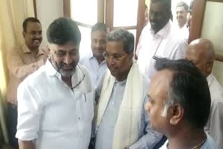 all congress leaders wish to KPCC president D.K.shivakumar