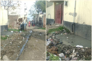 people of alipur are disturbed by bad condition of lanes in delhi