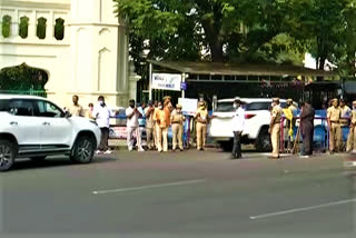 Huge security at the telangana Assembly