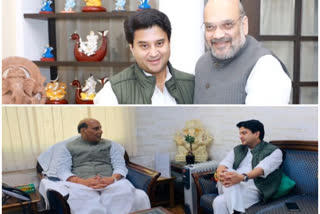 Jyotiraditya Scindia meets senior BJP leaders Amit Shah, Rajnath Singh