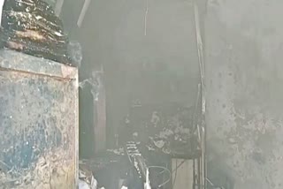 Fire in AIDS control building