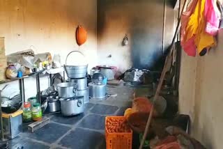 bad condition of government schools kitchen shed in mahasamund