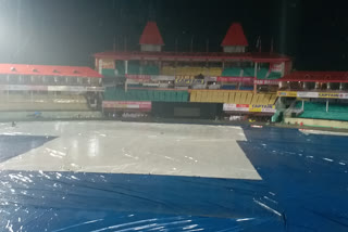 match abandoned at dharmshala cricket stadium