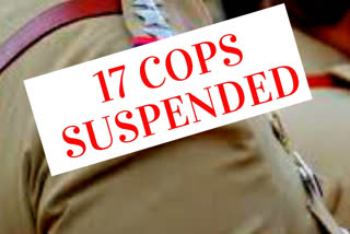 Holi UP police personnel suspended UP cops suspended Bijnor news உத்தரப் பிரதேசத்தில் 17 காவலர்கள் பணியிடை நீக்கம் 17 UP cops suspended for staying away from Holi duty