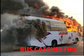 Hyderabad: Bus catches fire, narrow escape for 26 passengers