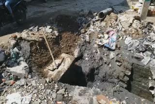 sewage problem in Valmiki mohalla