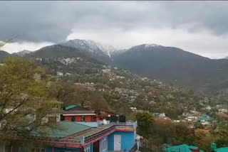 Fresh snowfall in the hills of Dharamshala