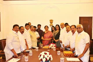 Karnataka Film Chamber of Commerce delegation meet Finance Minister