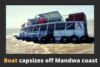 Boat capsizes off Mandwa coast, all 78 passengers rescued