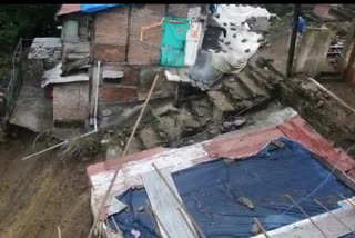 Land slide in Shimla lakad bazaar