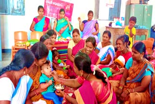 anganwadi teachers conducted special program in dumala